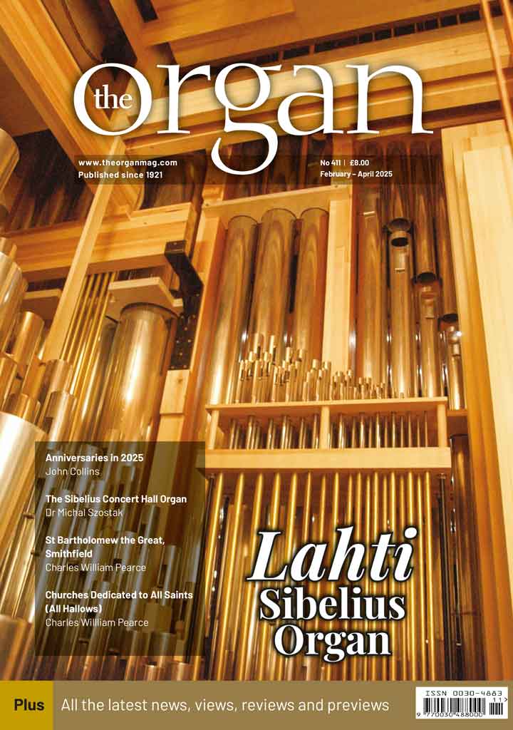 The Organ , Organ music, UK, organs UK, the Organ magazine